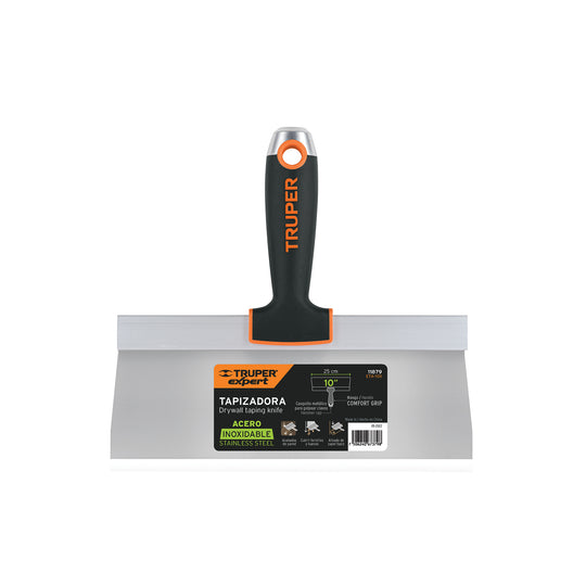 ETA-10X Espátula tapizadora de 10" acero inoxidable, Truper Expert