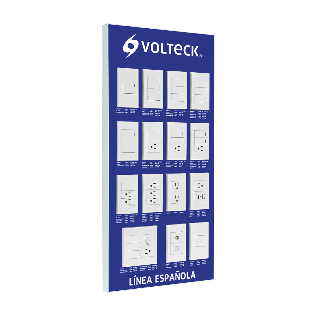 EX-ES-VK Exhibidor de Línea Española, VOLTECK