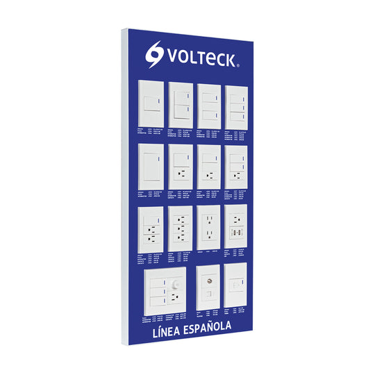 EX-ES-VK Exhibidor de Línea Española, VOLTECK
