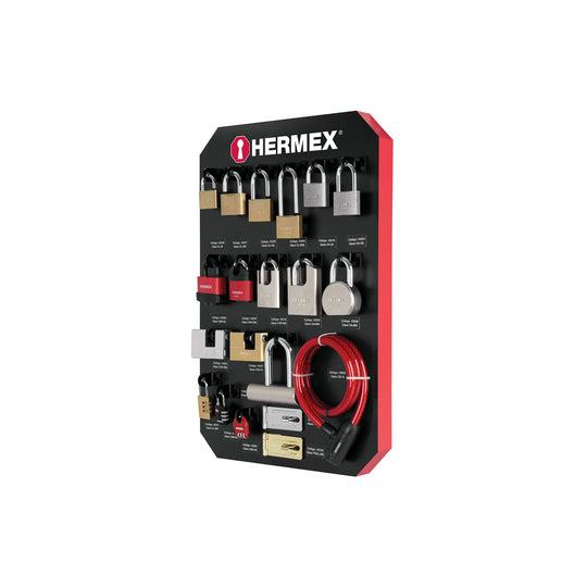 EX-HE-CA Exhibidor con candados, HERMEX