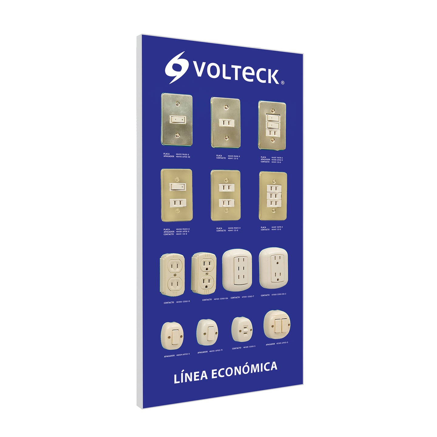 EX-LE-VK Exhibidor línea económica, Volteck
