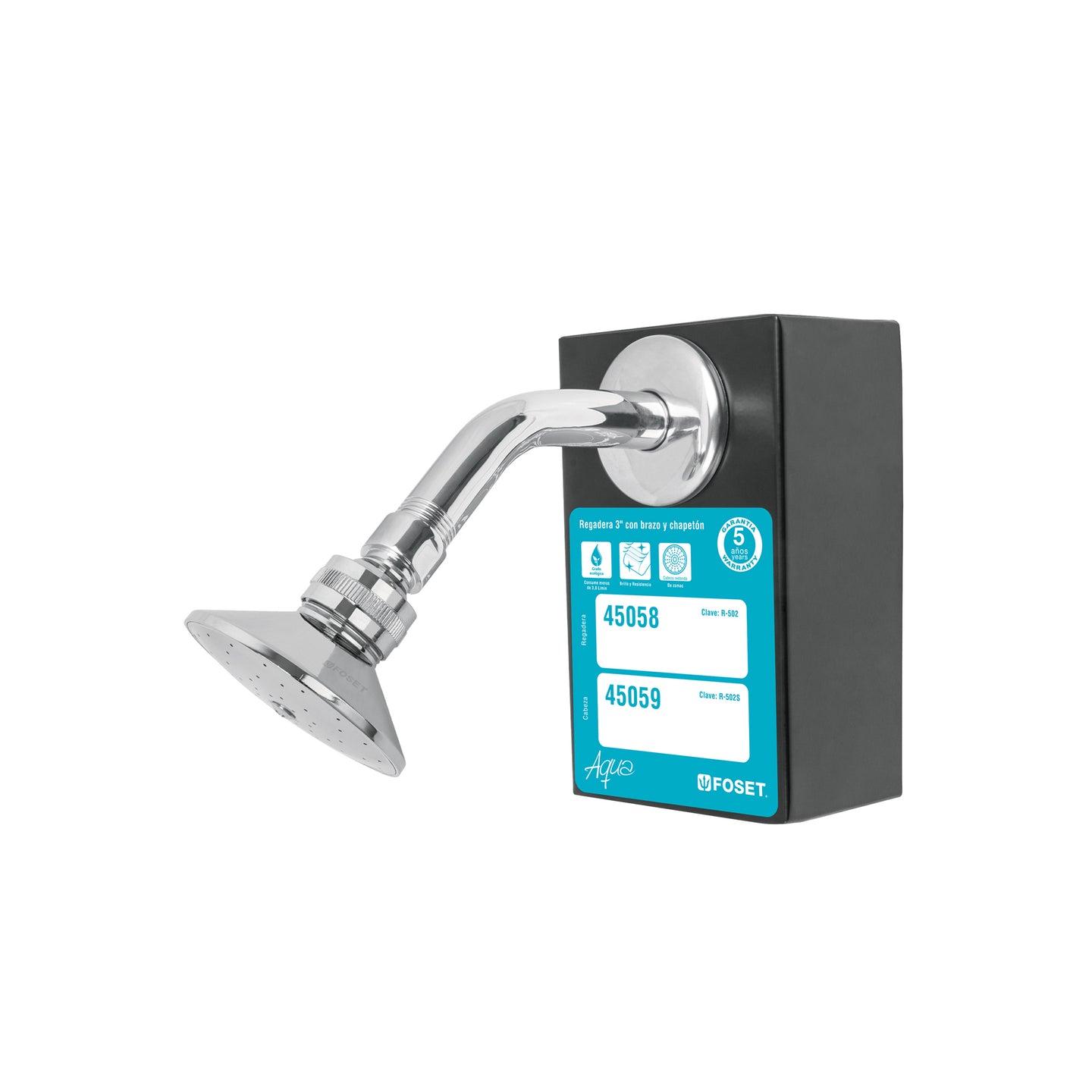 EX-R-502 Exhibidor con Regadera R-502, FOSET