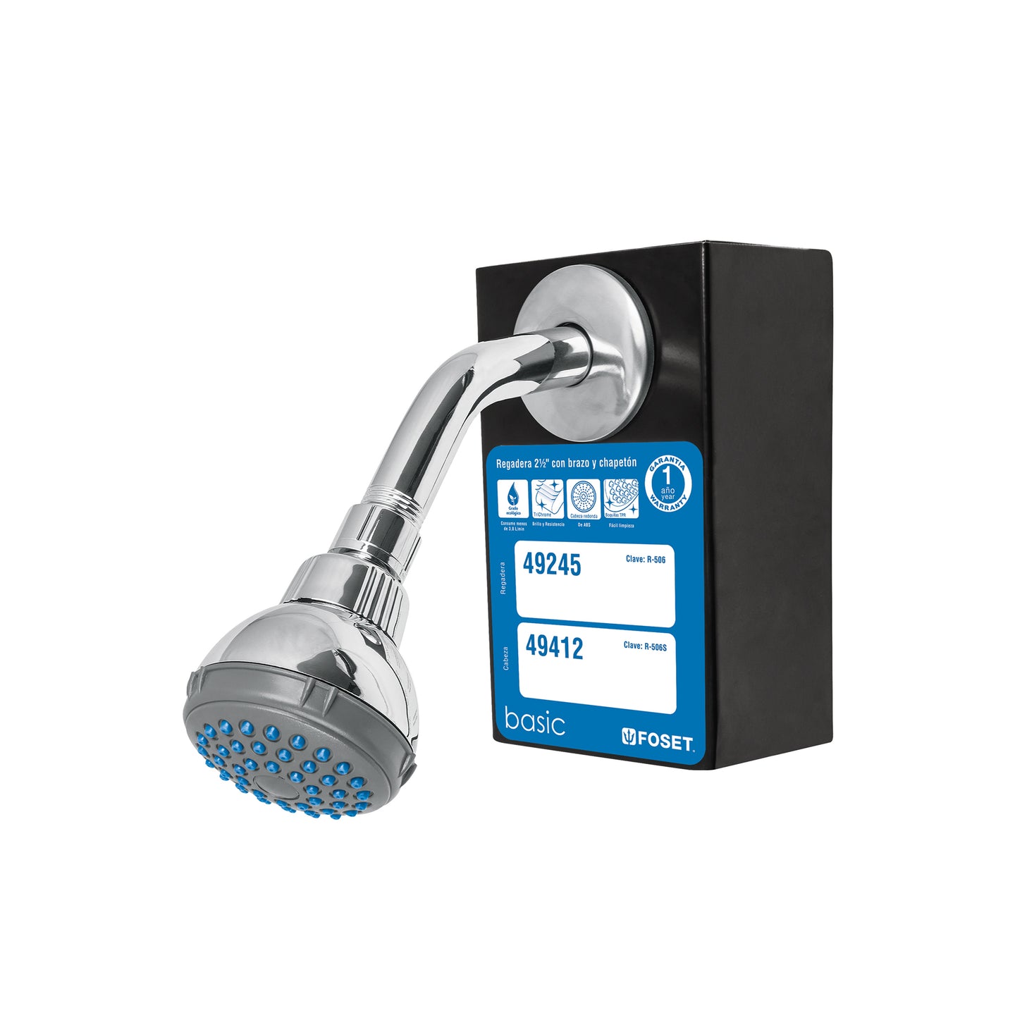 EX-R-506 Exhibidor con regadera R-506, FOSET