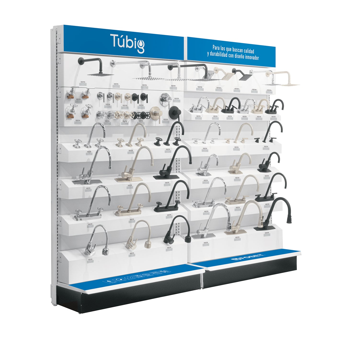 EX-TB-GO Exhibidor tipo góndola, FOSET TÚBIG