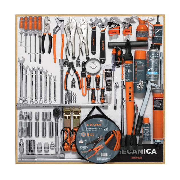 EX80-MEC-1T Exhibidor de Mecánica, 80x80 cm, 1 tablero