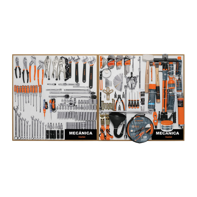 EX80-MEC-2T Exhibidor de Mecánica, 80x80 cm, 2 tableros