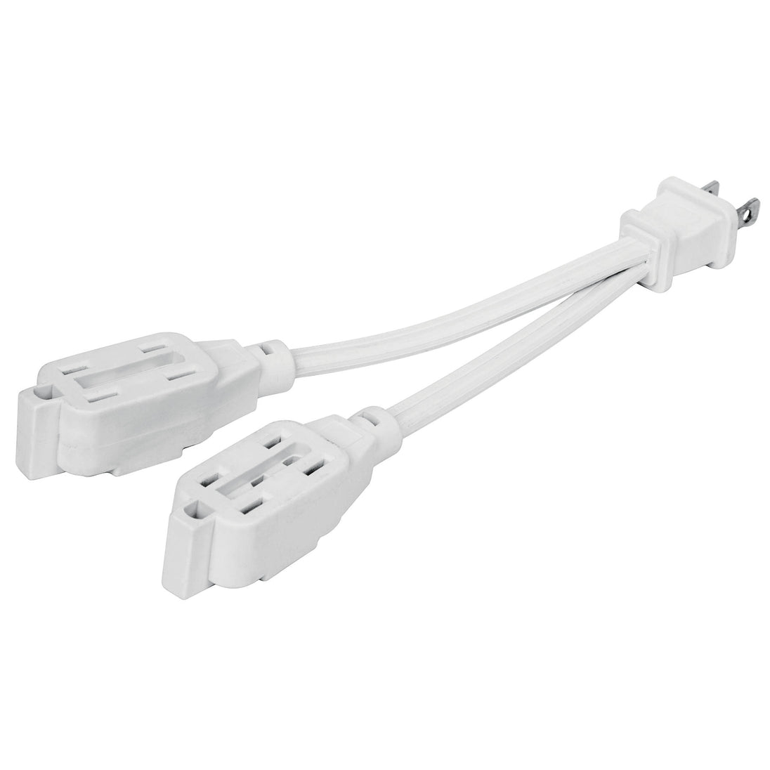 EXDO-6 Mini extensión eléctrica doméstica dual 10 cm, blanca
