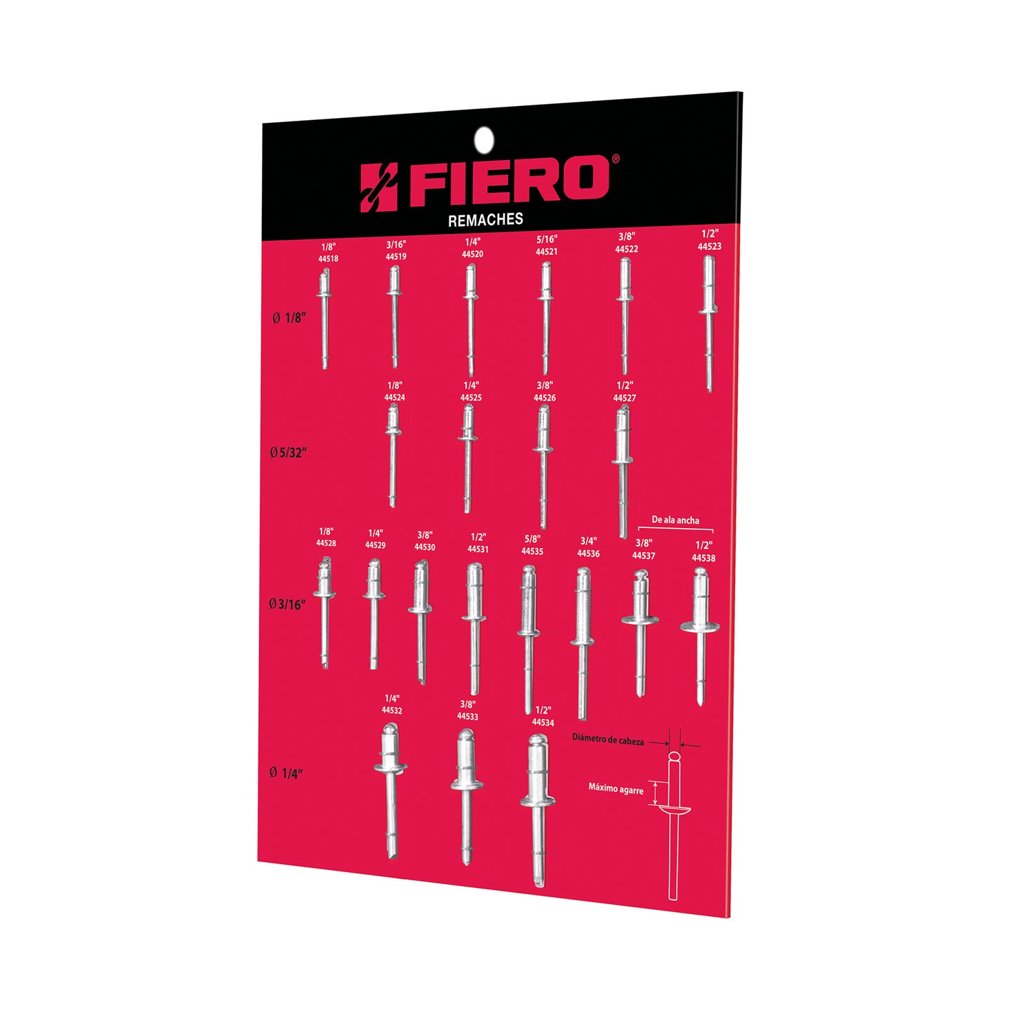 EXF-RE Exhibidor FIERO de remaches