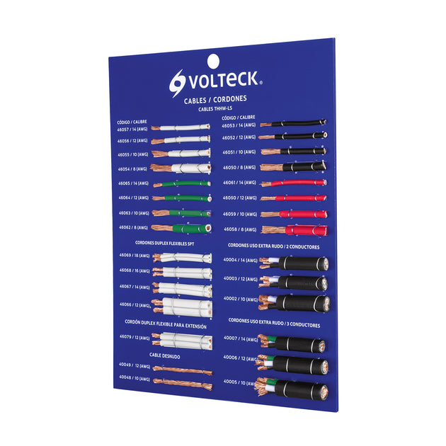 EXVK-CAB Exhibidor VOLTECK de cables y cordones