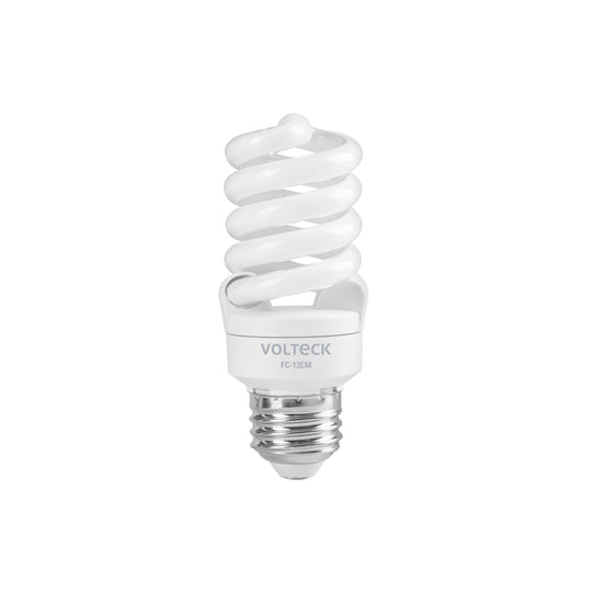 F-13EM Lámpara espiral mini T2 13 W luz de día en blíster, Volteck