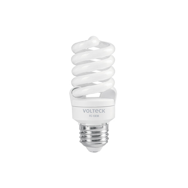 F-13EM Lámpara espiral mini T2 13 W luz de día en blíster, Volteck