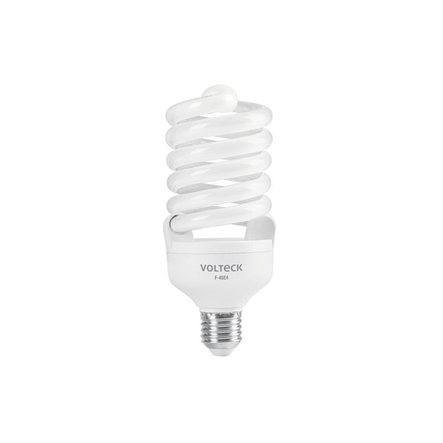 F-45E4 Lámpara espiral T4 45 W alta potencia luz de día, caja