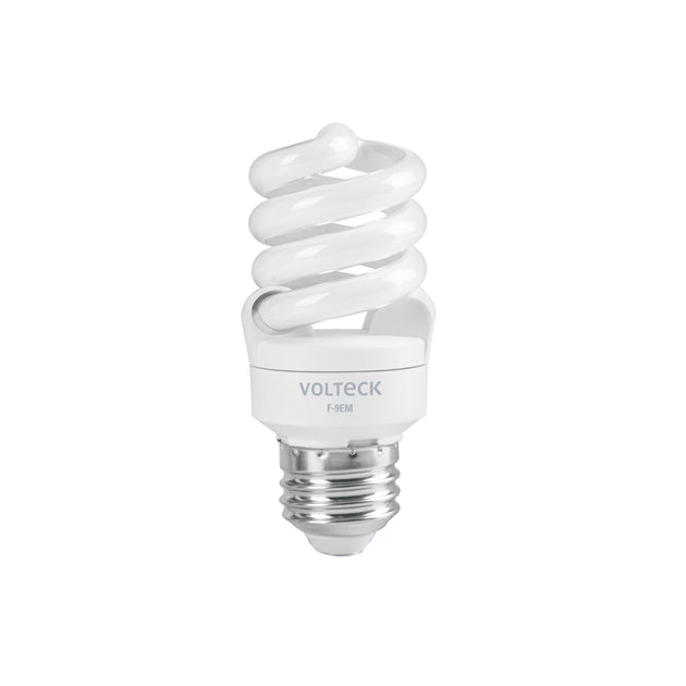 F-9EM Lámpara espiral mini T2 9 W luz de día en blíster, Volteck