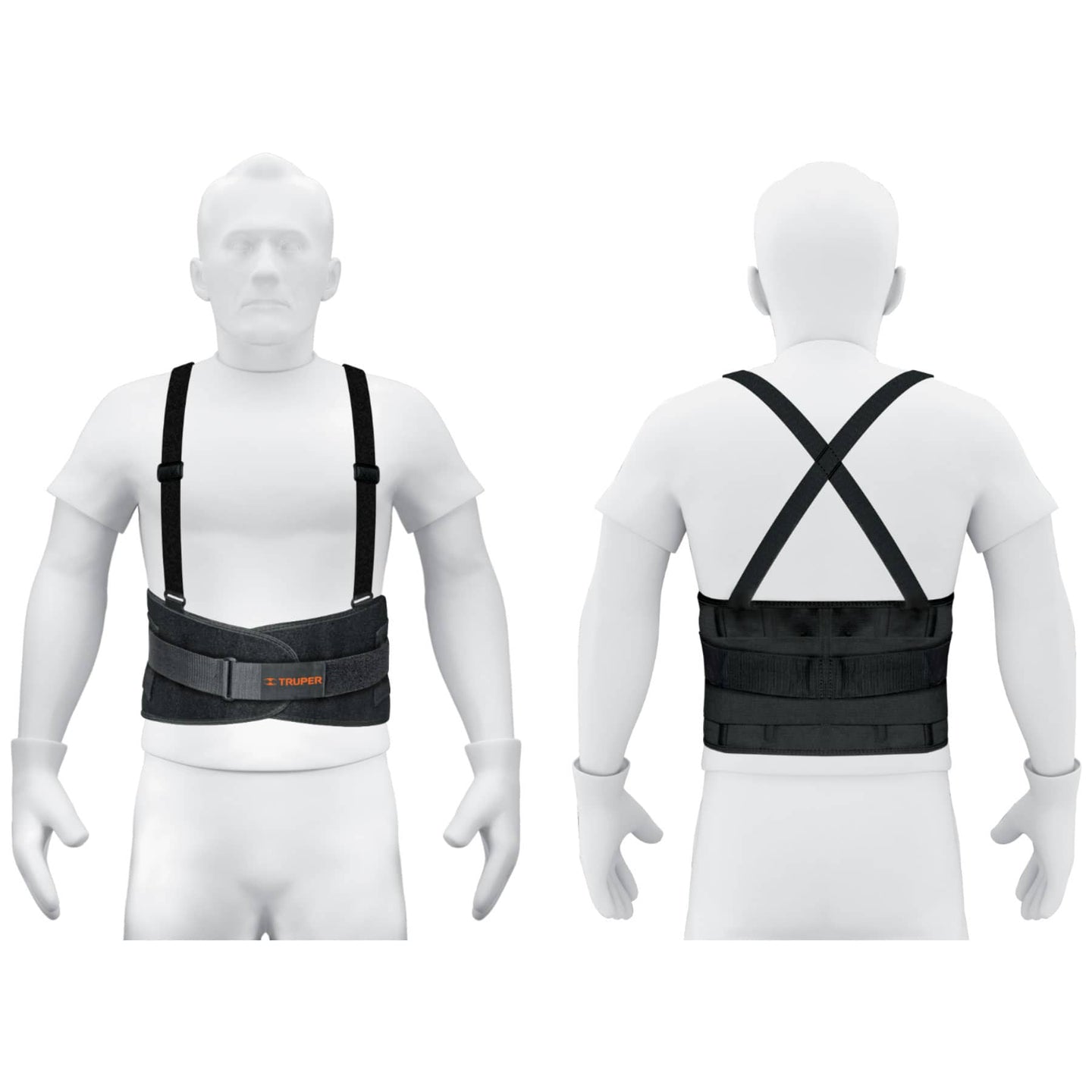 FAJA-LX Faja lumbar con tercer cinturón, talla G, Truper