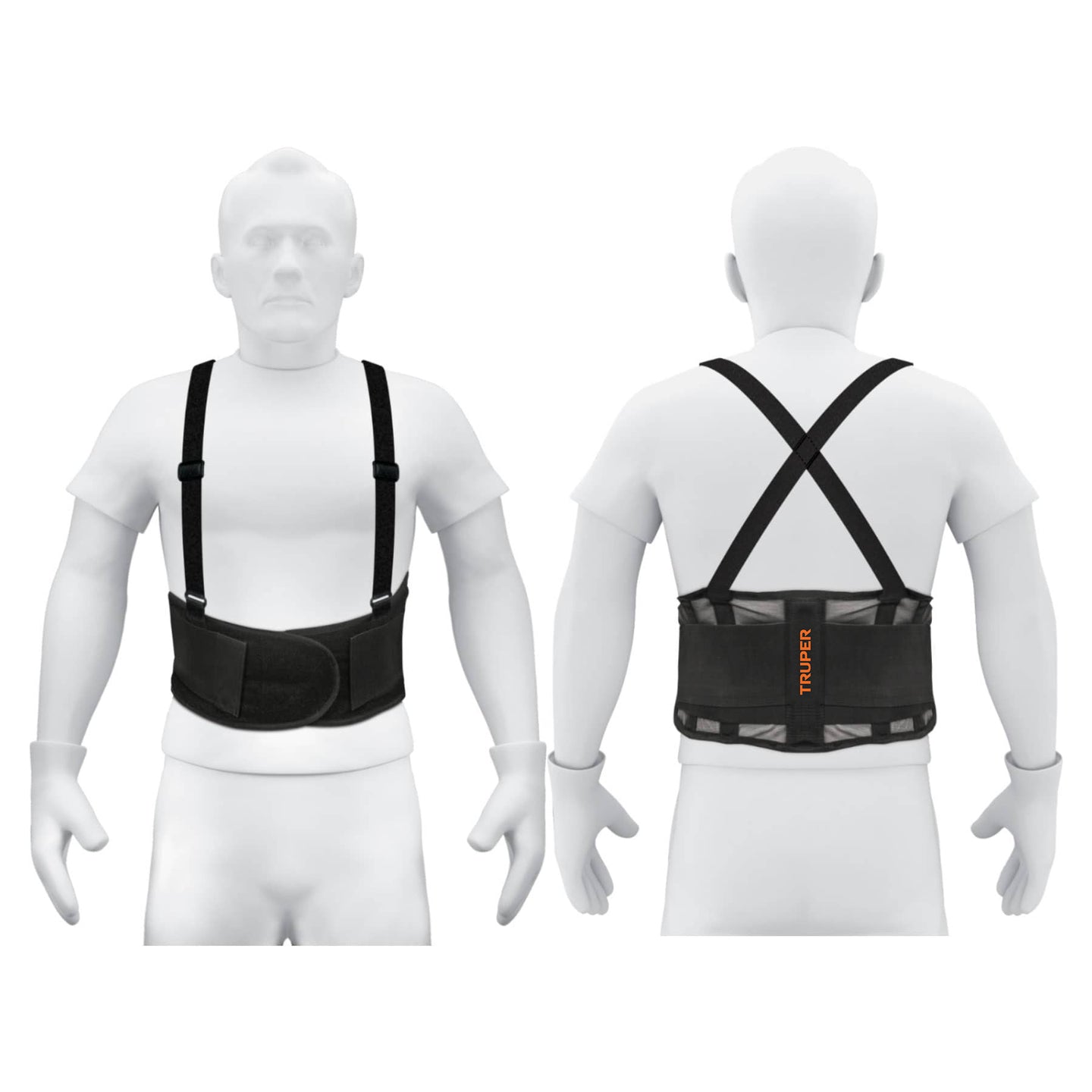FAJA-MV Faja lumbar de malla transpirable, talla M, Truper