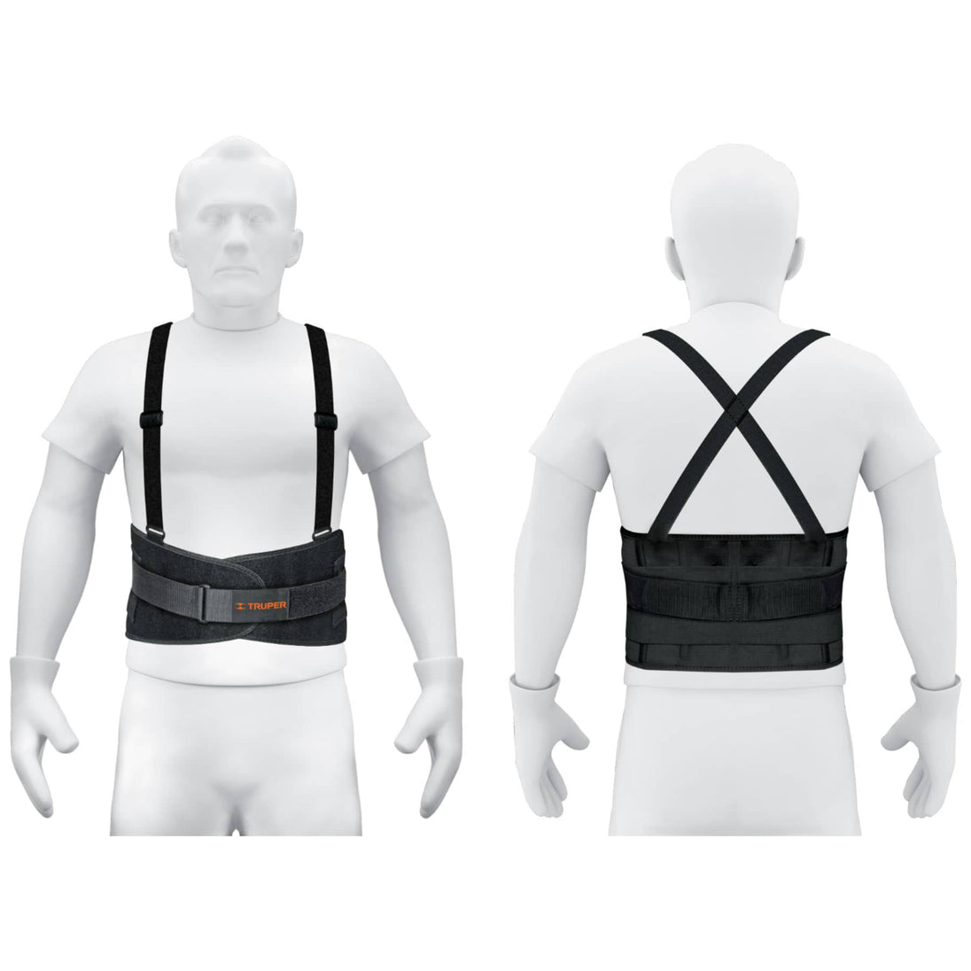 FAJA-SX Faja lumbar con tercer cinturón, talla CH, Truper