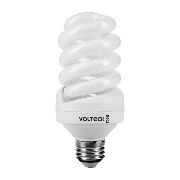 FC-20E Lámpara espiral T4 20 W luz cálida en blíster, Volteck