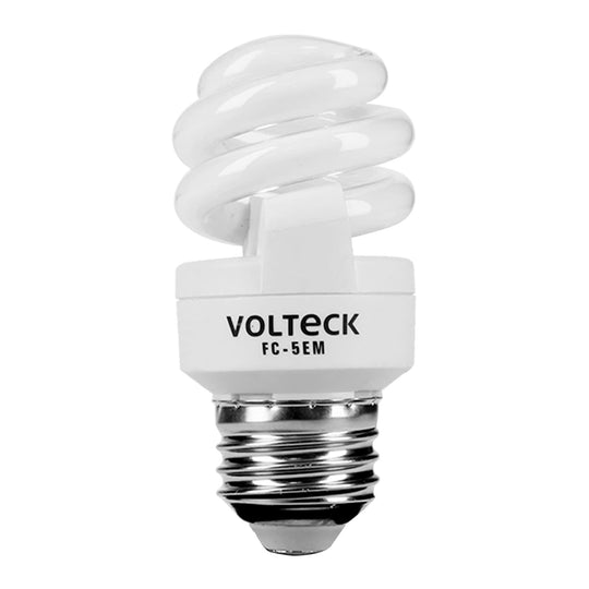 FC-5EM Lámpara espiral mini T2 5 W luz cálida en blíster, Volteck