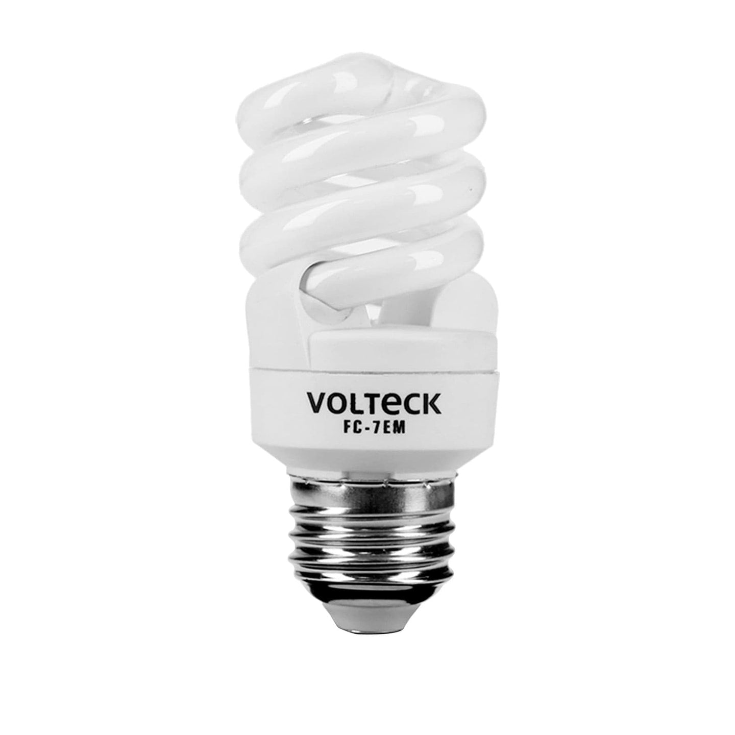 FC-7EM Lámpara espiral mini T2 7 W luz cálida en blíster, Volteck