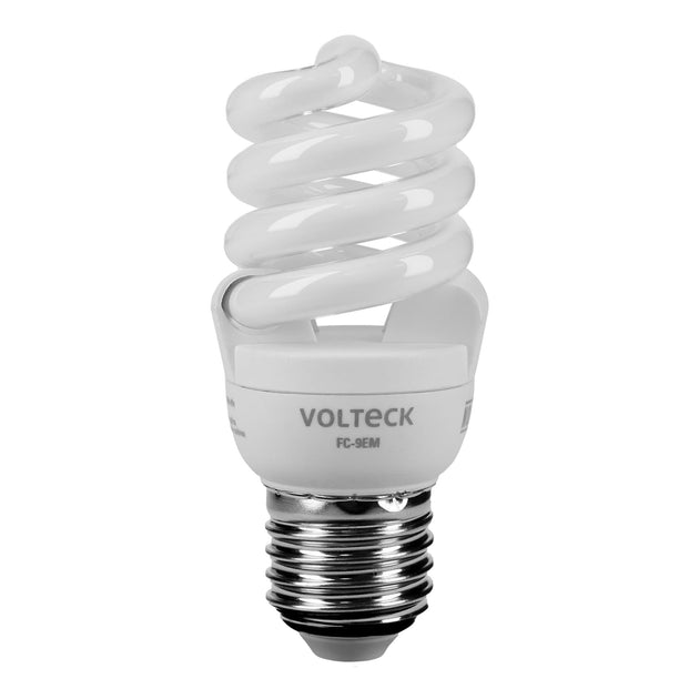FC-9EM Lámpara espiral mini T2 9 W luz cálida en blíster, Volteck