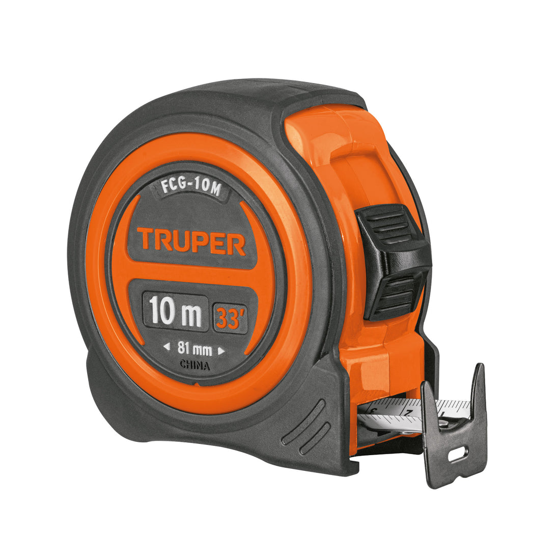 FCG-10M Flexómetro compacto contra impactos 10 m cinta 25 mm, TRUPER