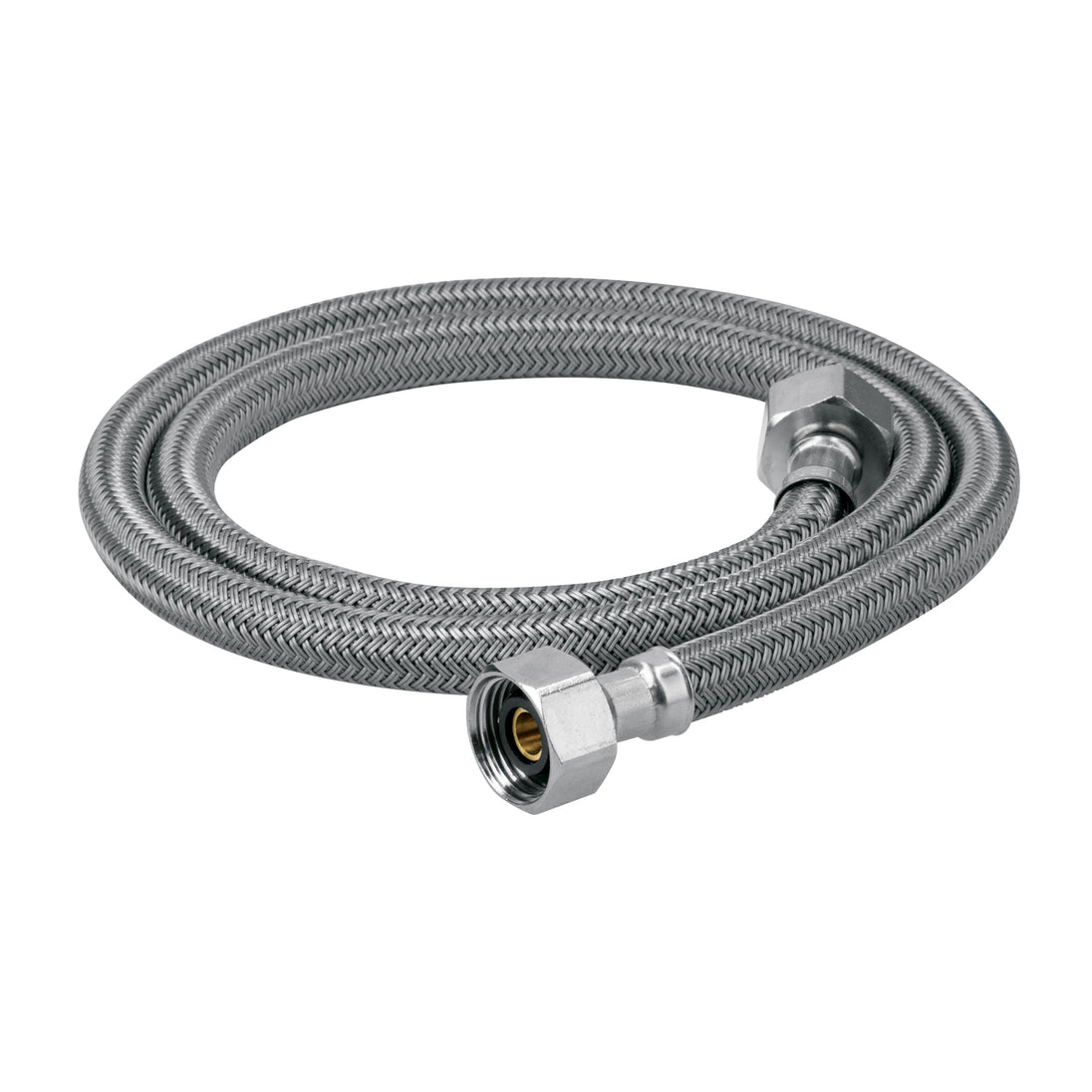 FFR-100V Manguera lavabo/fregadero, vinilo gris, 1/2" x 1/2", 100 cm