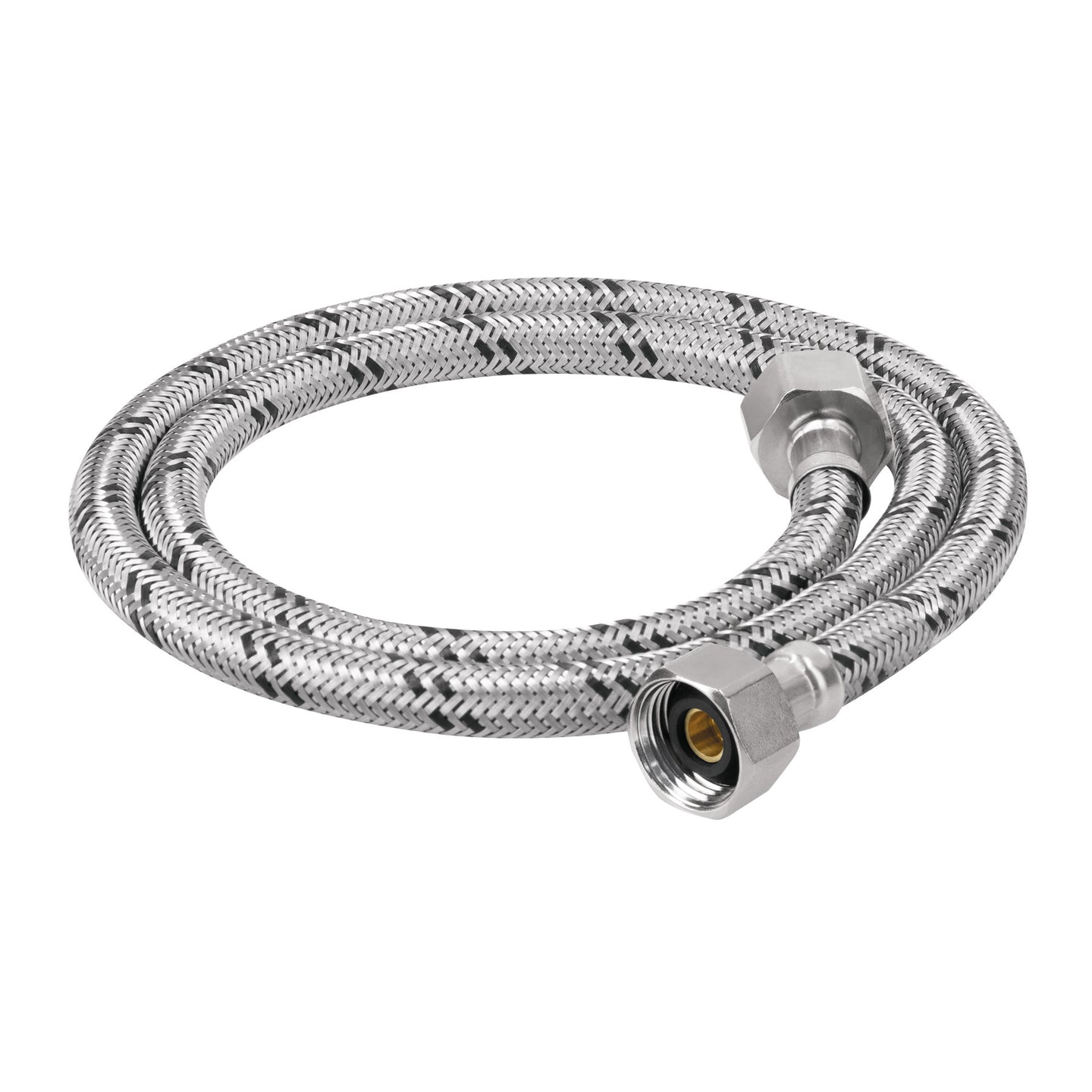 FFR-100X Manguera lavabo/fregadero, acero inox, 1/2" x 1/2", 100 cm