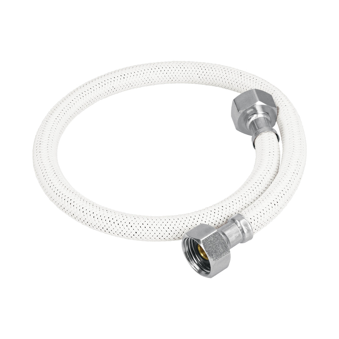 FFR-55B Manguera lavabo/fregadero, vinilo blanco, 1/2" x 1/2", 55 cm