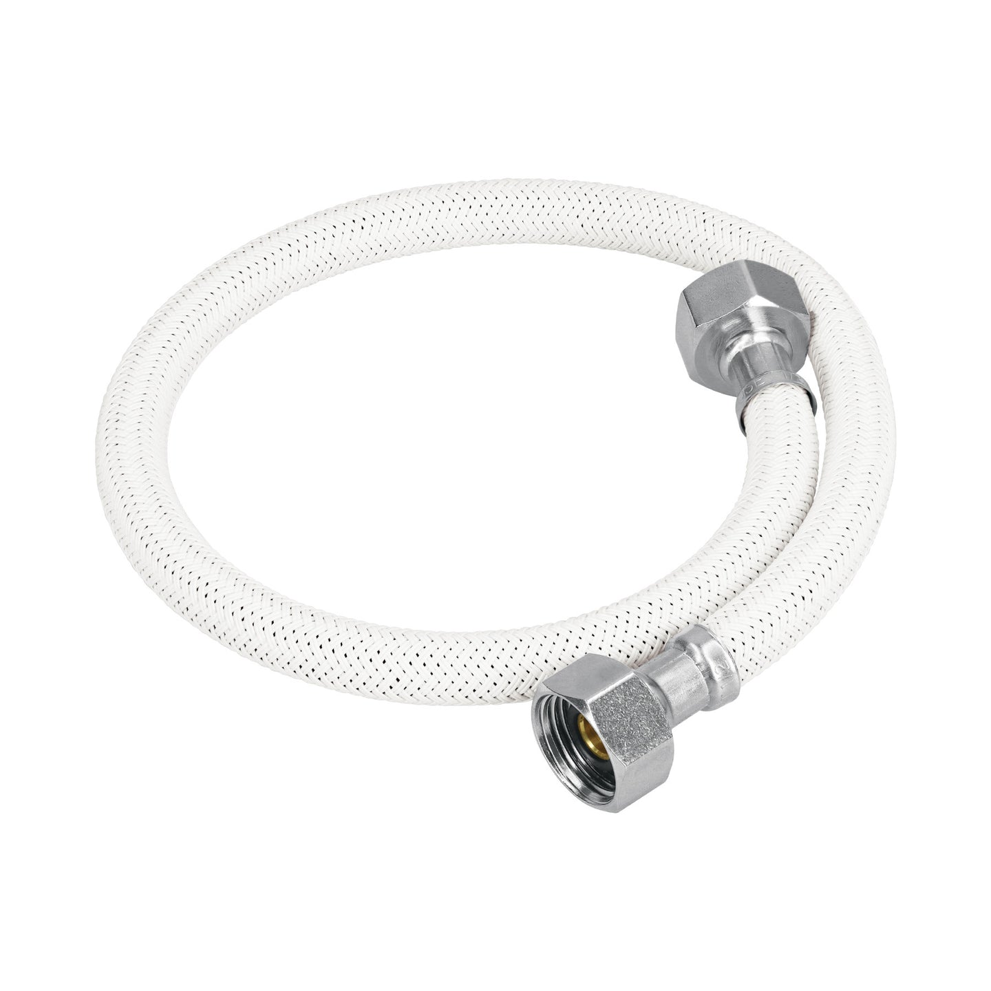 FFR-55B Manguera lavabo/fregadero, vinilo blanco, 1/2" x 1/2", 55 cm