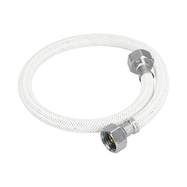 FFR-55B Manguera lavabo/fregadero, vinilo blanco, 1/2" x 1/2", 55 cm