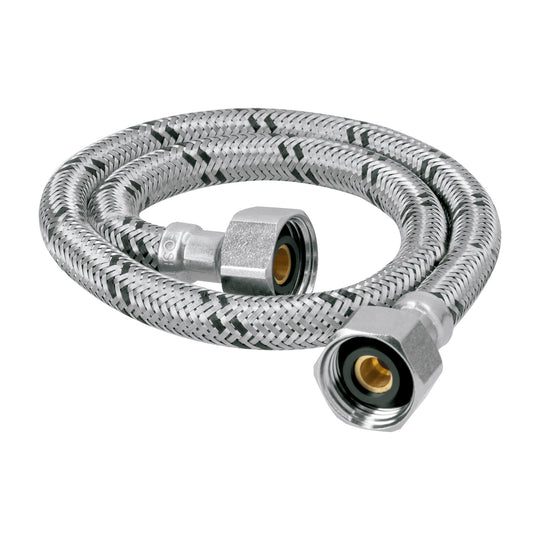 FFR-55X Manguera lavabo/fregadero, acero inox, 1/2" x 1/2", 55 cm