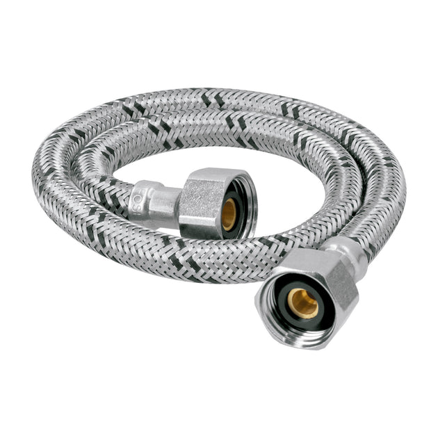 FFR-55X Manguera lavabo/fregadero, acero inox, 1/2" x 1/2", 55 cm