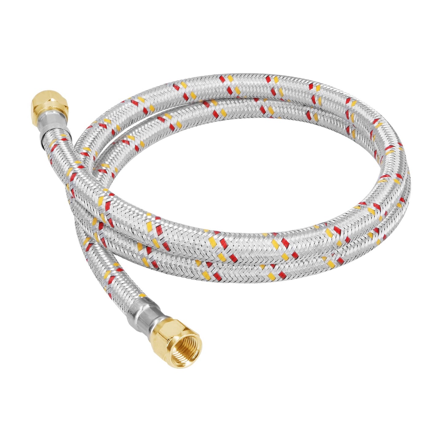 FGA-10NP Manguera para gas, aluminio, 5/16" flare, 100cm, FOSET BASIC