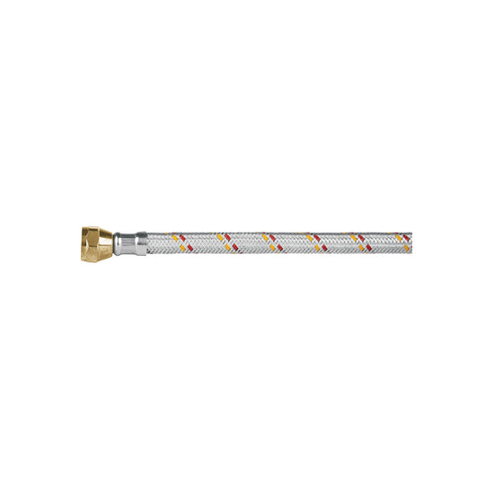 FGA-10P Manguera para gas, aluminio, 3/8" flare, 100 cm, FOSET BASIC