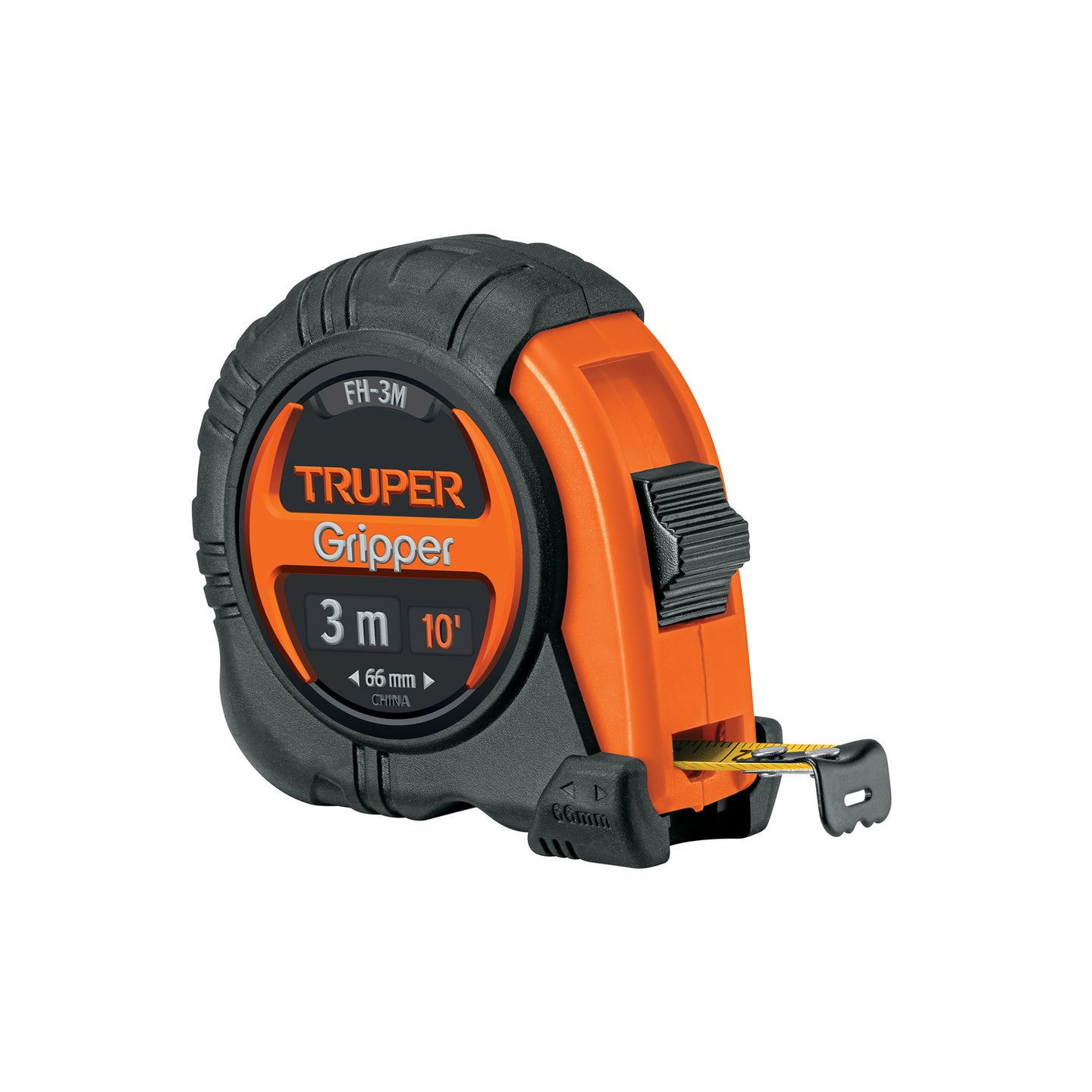 FH-3M Flexómetro Gripper contra impactos 3 m cinta 13 mm, Truper