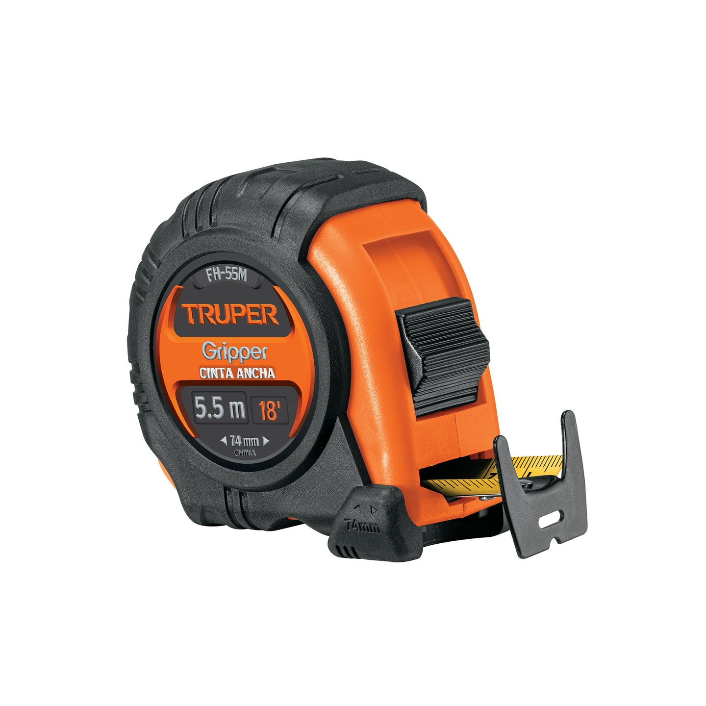 FH-55M Flexómetro Gripper contra impactos 5.5 m cinta 25 mm, Truper