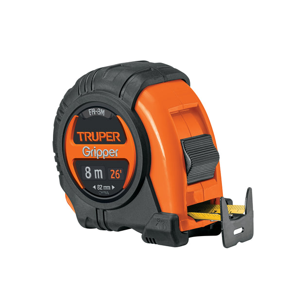 FH-8M Flexómetro Gripper contra impactos 8 m cinta 25 mm, Truper
