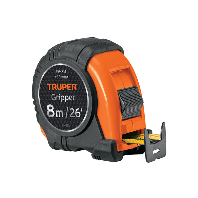 FH-8MC Flexómetro Gripper 8 m cinta 25 mm display box con 6 piezas
