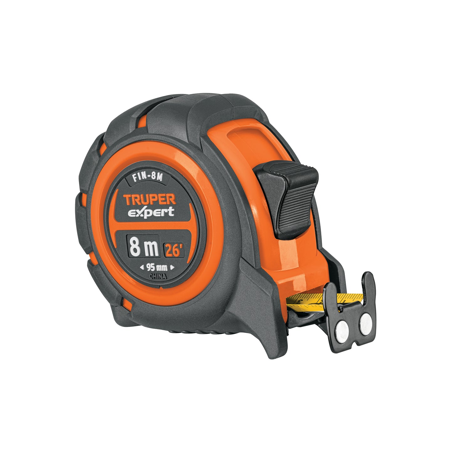 FIN-8M Flexómetro industrial contra impactos 8 m cinta 25 mm