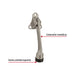 Tope Puerta Metálico Níquel Satinado Hermex FIPU-4 107mm