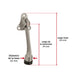 Tope Puerta Metálico Níquel Satinado Hermex FIPU-4 107mm