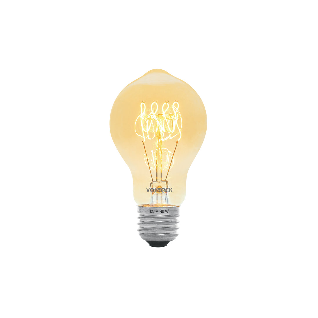 FIV-40B Lámpara incandescente vintage 40 W tipo bombilla, Volteck