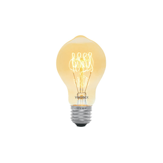 FIV-40B Lámpara incandescente vintage 40 W tipo bombilla, Volteck