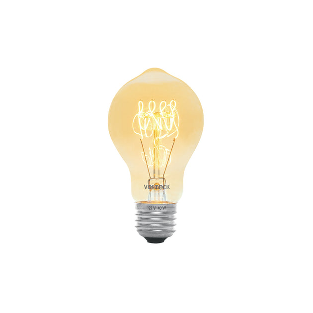 FIV-40B Lámpara incandescente vintage 40 W tipo bombilla, Volteck