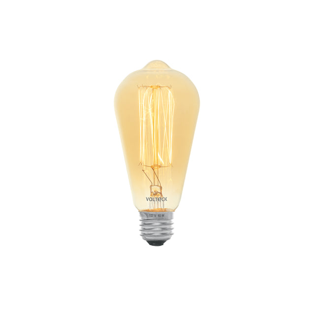 FIV-40E Lámpara incandescente vintage 40 W tipo Edison, Volteck