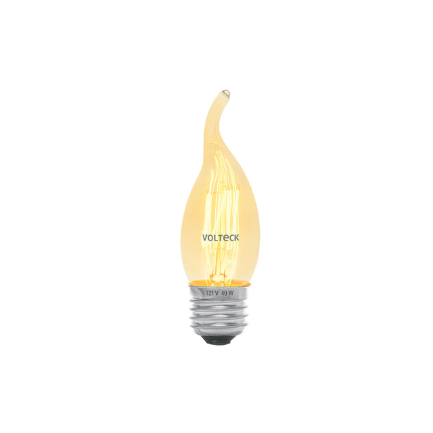 FIV-40F Lámpara incandescente vintage 40 W tipo flama, Volteck