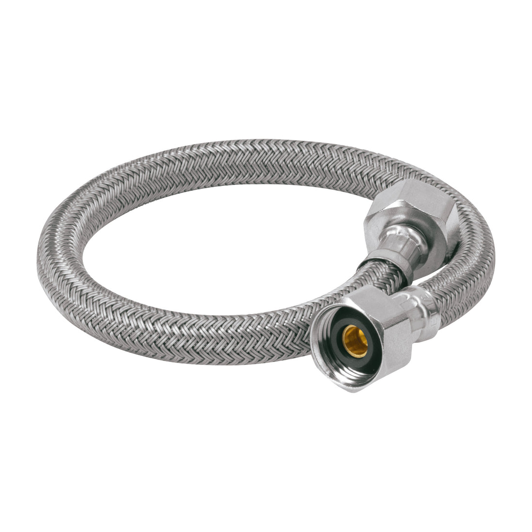 FLA-40V Manguera lavabo/fregadero, vinilo gris, 1/2" x 1/2", 40 cm
