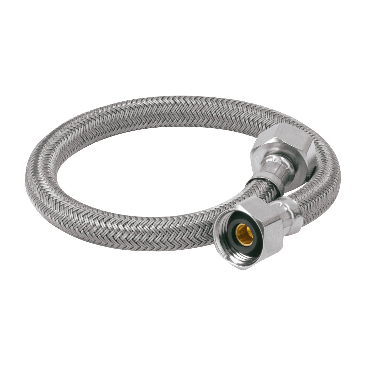 FLA-40V Manguera lavabo/fregadero, vinilo gris, 1/2" x 1/2", 40 cm