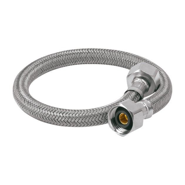 FLA-40V Manguera lavabo/fregadero, vinilo gris, 1/2" x 1/2", 40 cm