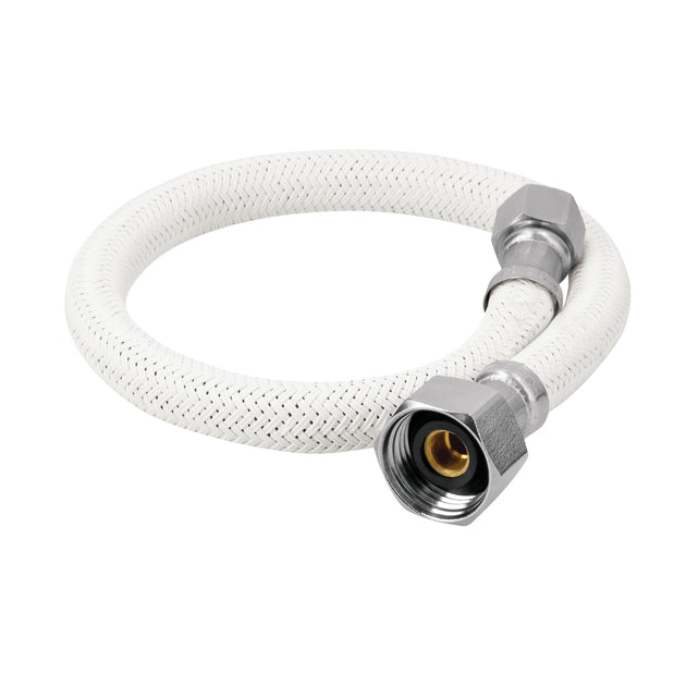 FLA-40VL Manguera lavabo/fregadero, vinilo blanco, 1/2" x 3/8",40 cm